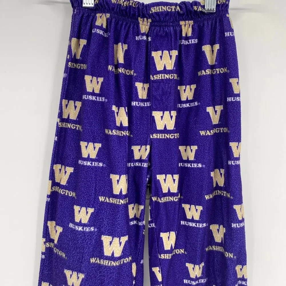 Genuine Stuff Washington Huskies UDUB Cozy Pajama Pants Purple 8 Small